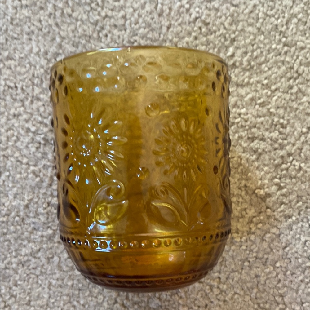 Creative Co-Op Brown Glass Vases with Textured Design